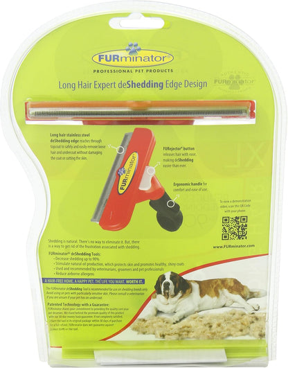 FURminator Long Hair Deshedding Tool for Dogs, Giant (XL)